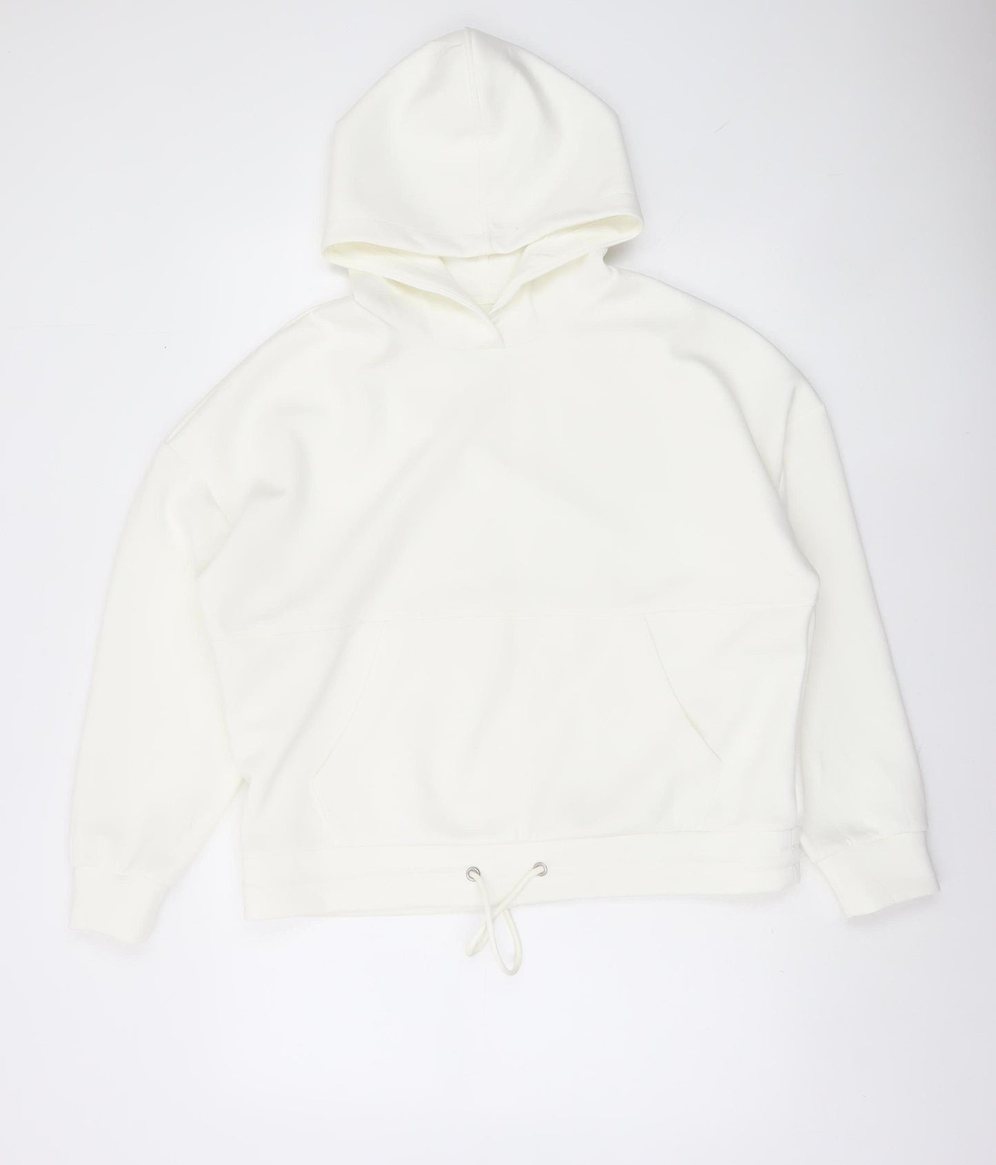 Dunnes Stores Women Cream Pullover Hoodie M Relaxed Fit