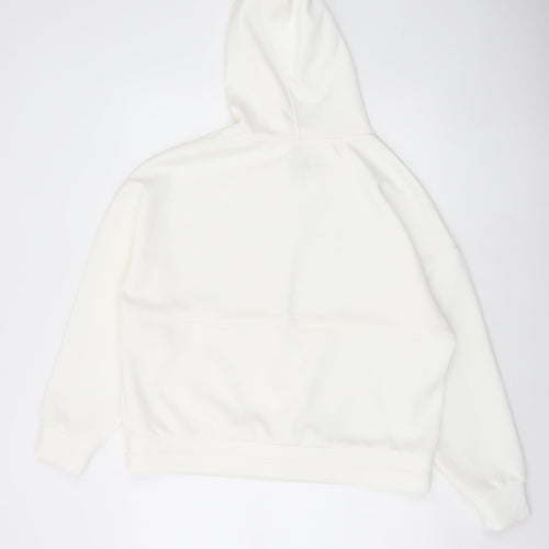 Dunnes Stores Women Cream Pullover Hoodie M Relaxed Fit