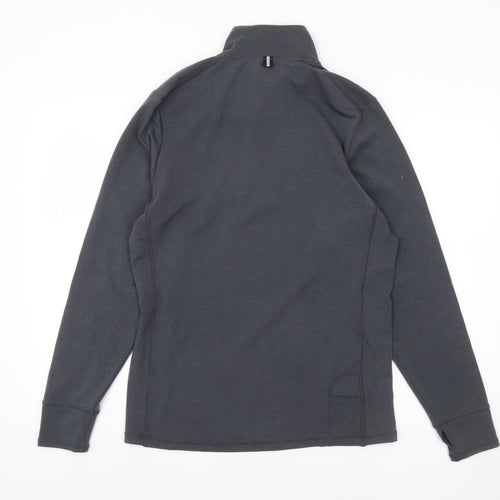 Red Original Men's Grey 1/4 Zip Pullover Sweatshirt S Regular Fit