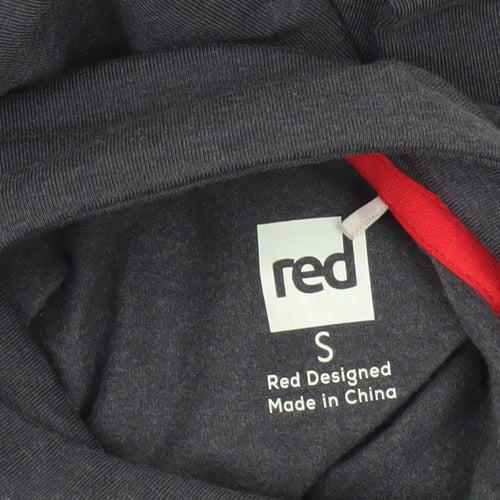 Red Original Men's Grey 1/4 Zip Pullover Sweatshirt S Regular Fit