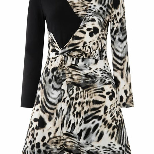 Fran Jane Women’s Multicoloured Animal Print Wrap Dress Size 8