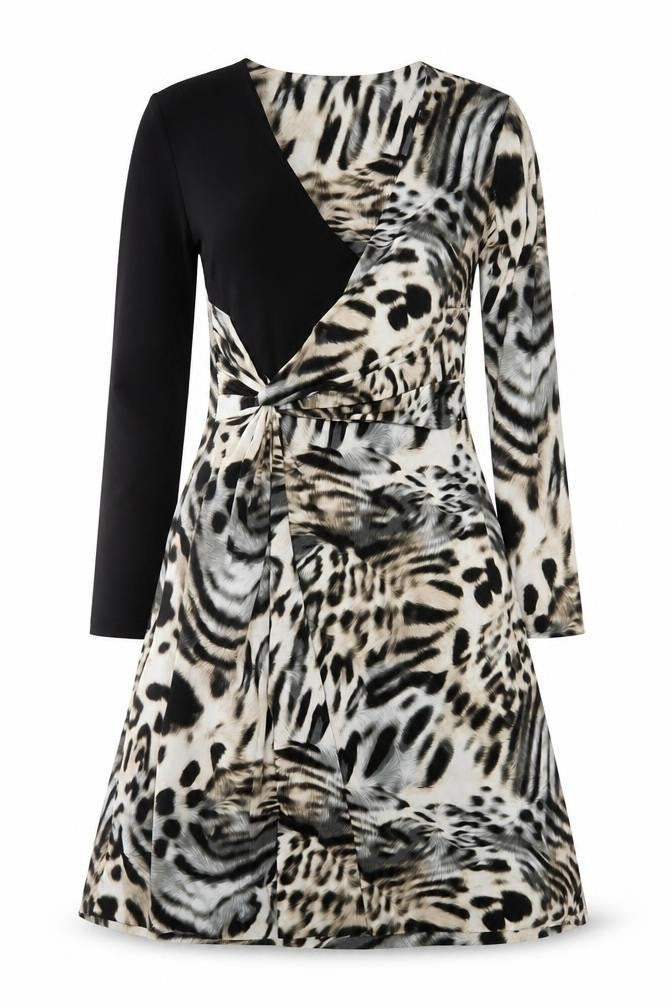 Fran Jane Women’s Multicoloured Animal Print Wrap Dress Size 8