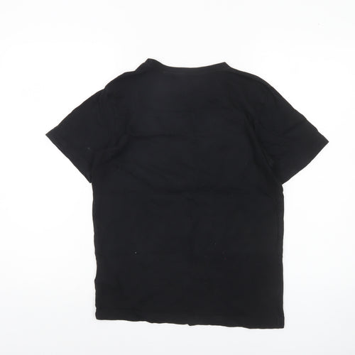 Nike Jordan Boys Black 12-13 Years Flight Graphic Cotton T-Shirt