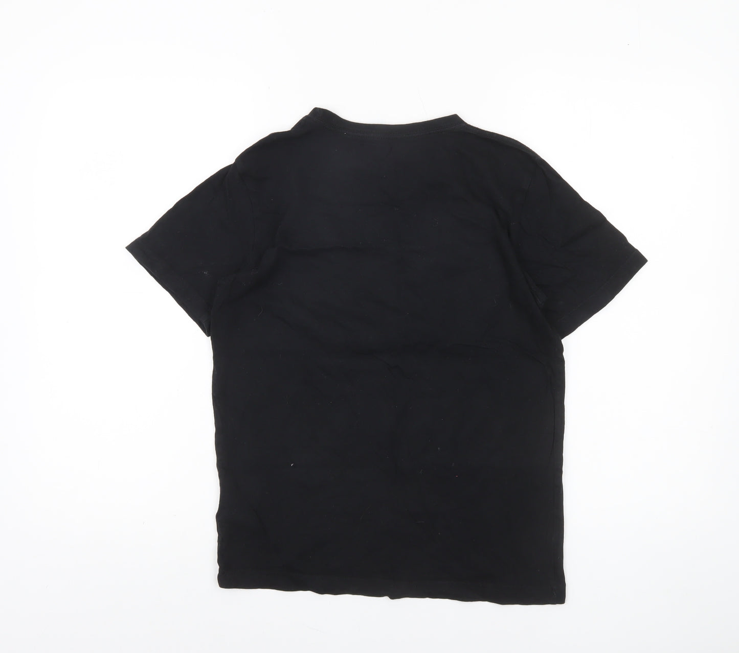 Nike Jordan Boys Black 12-13 Years Flight Graphic Cotton T-Shirt