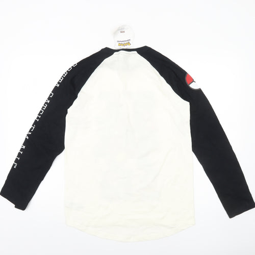 Next Boys Pokémon Black & White Long Sleeve T-Shirt 13 Years Cotton Graphic