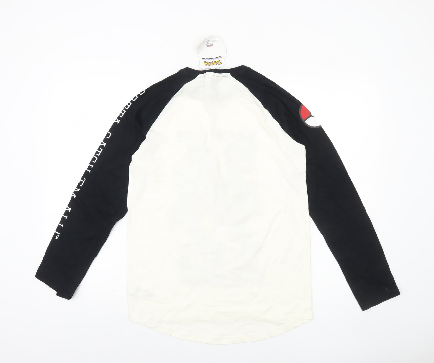 Next Boys Pokémon Black & White Long Sleeve T-Shirt 13 Years Cotton Graphic