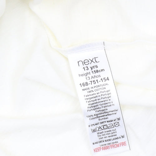 Next Boys Pokémon Black & White Long Sleeve T-Shirt 13 Years Cotton Graphic