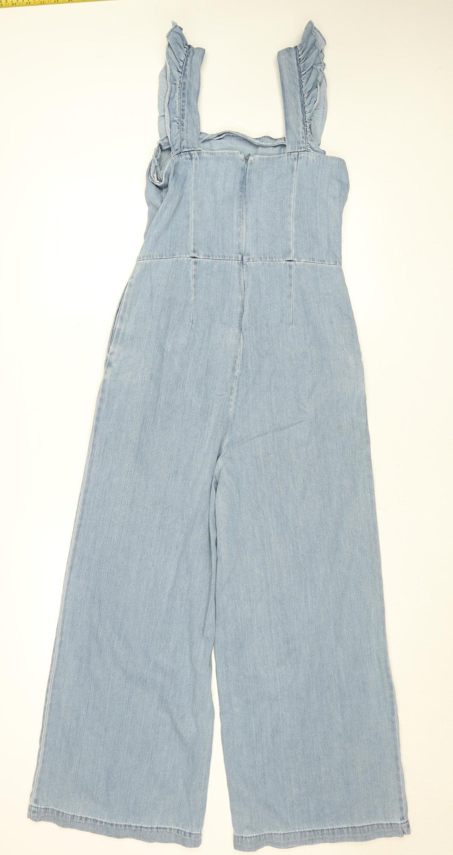 Primark Denim Co Light Blue Denim Jumpsuit Women's Size 10 Wide Leg