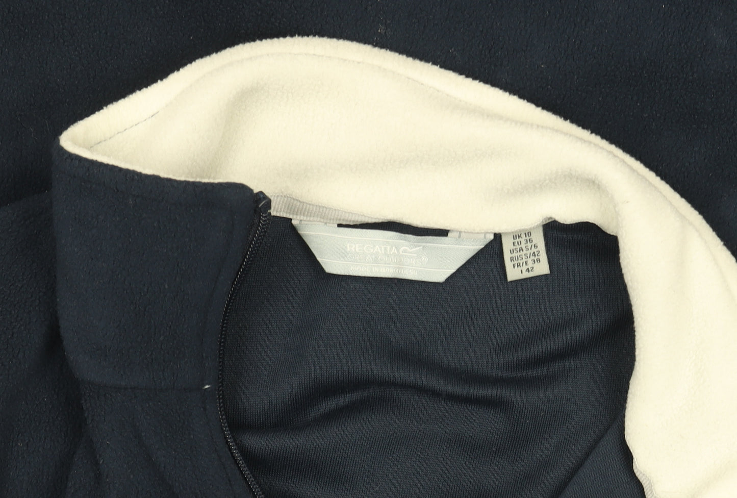 Regatta Women's Blue Fleece Zip Waistcoat Size 10 Outdoor Bodywarmer