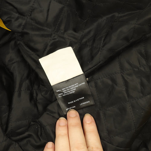 Weatherproof Womens Yellow Hooded Waterproof Rain Coat Jacket M