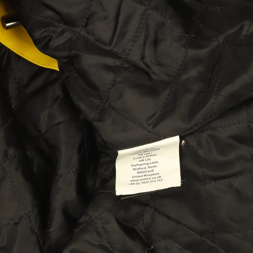 Weatherproof Womens Yellow Hooded Waterproof Rain Coat Jacket M
