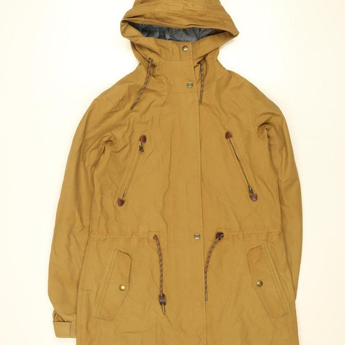 FatFace Women’s Brown Waterproof Hooded Parka Jacket Size 8