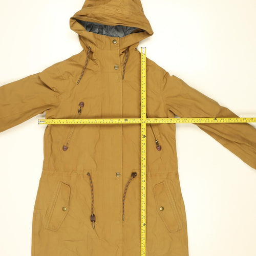 FatFace Women’s Brown Waterproof Hooded Parka Jacket Size 8