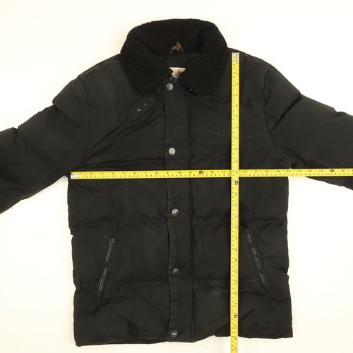 NINES Collection Women's Black Puffer Jacket Size M Winter Lined Coat
