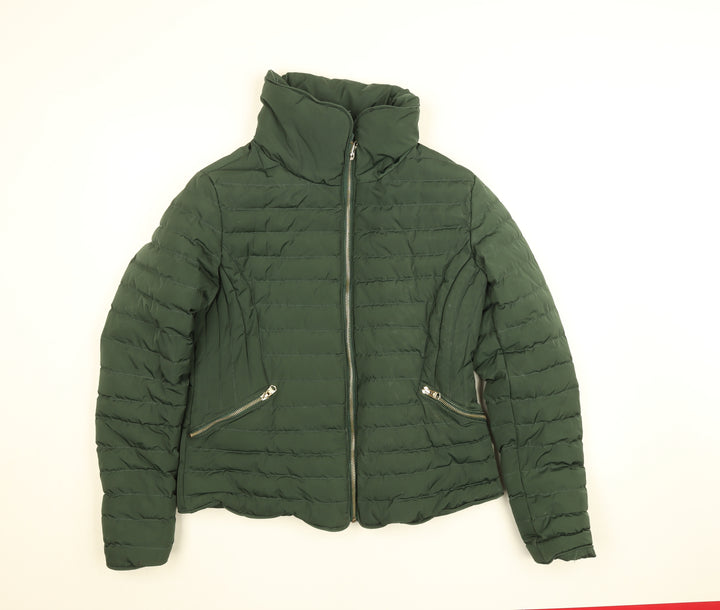 Tokyo Laundry Women’s Green Quilted Puffer Jacket UK 12