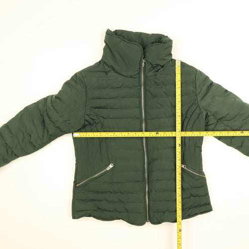 Tokyo Laundry Women’s Green Quilted Puffer Jacket UK 12