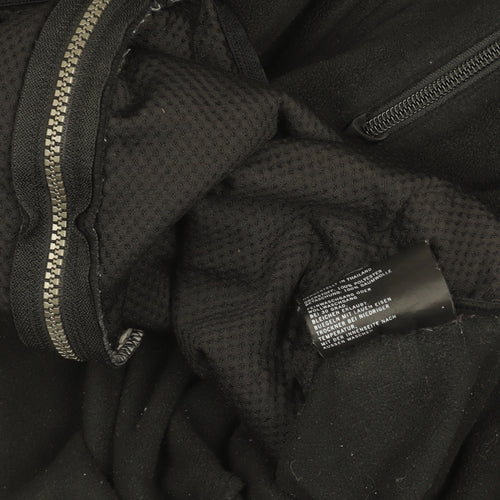 Nautica Men's Black Fleece Zip-Up Jacket Size L Regular Fit
