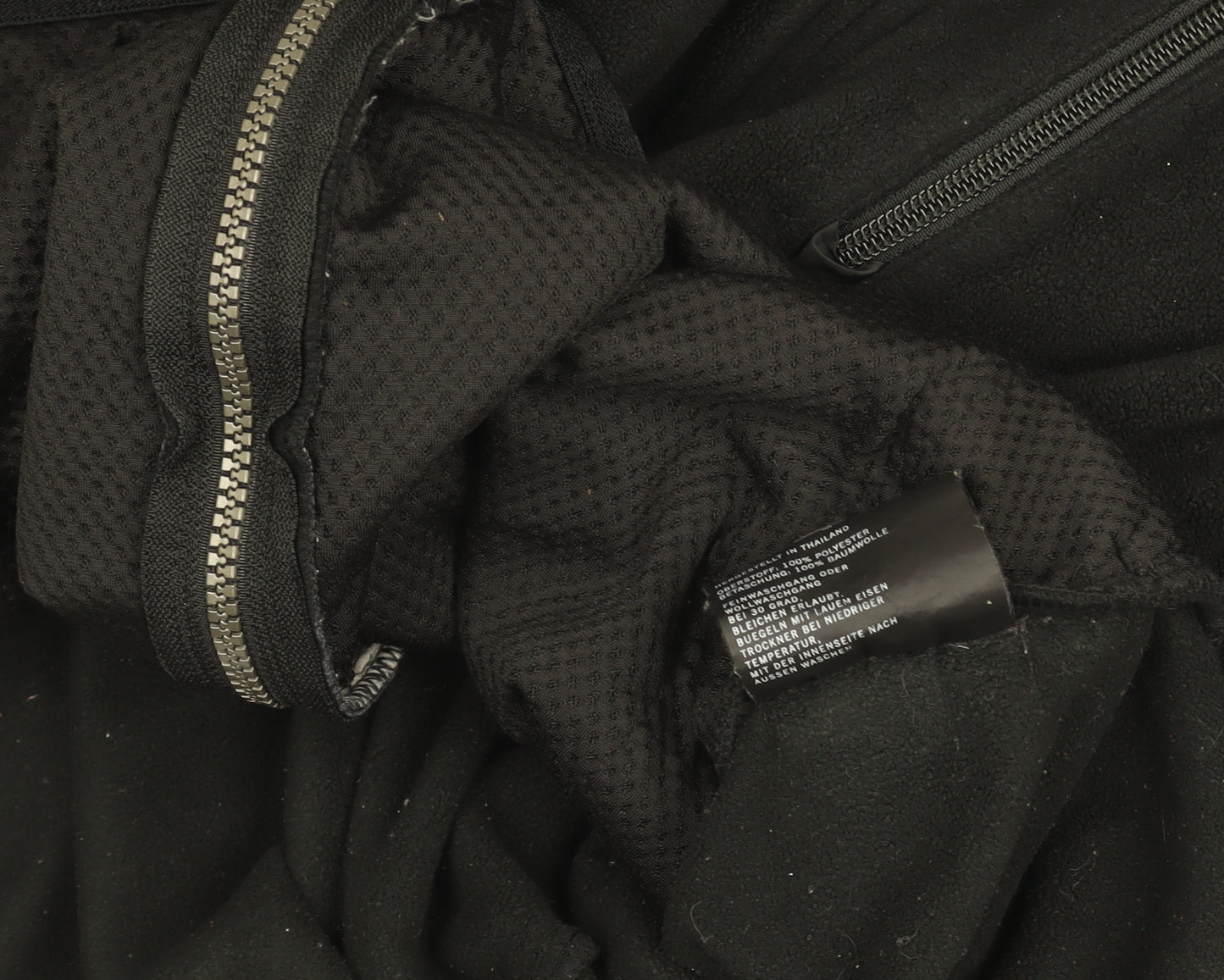Nautica Men's Black Fleece Zip-Up Jacket Size L Regular Fit