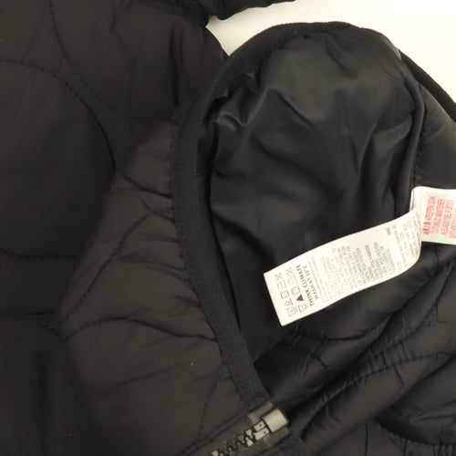 Marks and Spencer Girls Black Hooded Quilted Puffer Jacket 8-9 Years