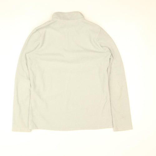 Regatta Women’s Grey Fleece 1/4 Zip Pullover Top Size 8