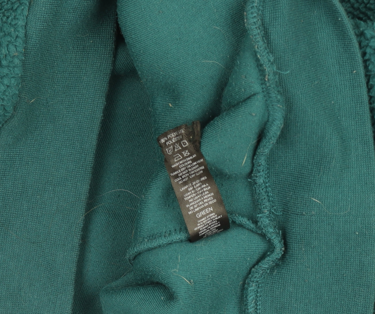 Dunnes Women Green XS 1/2 Zip Fleece Pullover Sweatshirt