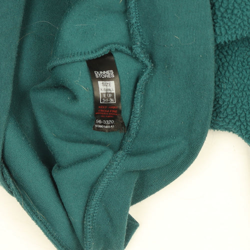 Dunnes Women Green XS 1/2 Zip Fleece Pullover Sweatshirt
