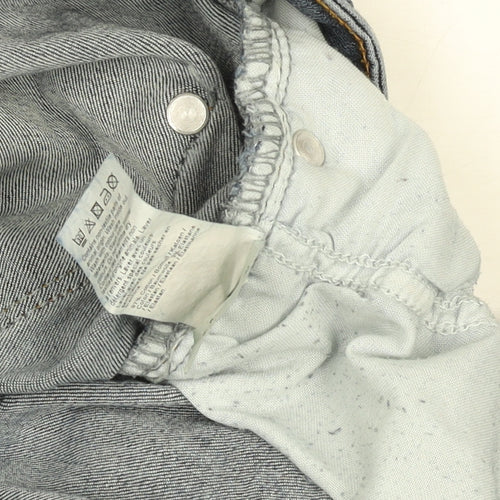 River Island Women Blue Mid Rise Boyfriend Jeans Size 16