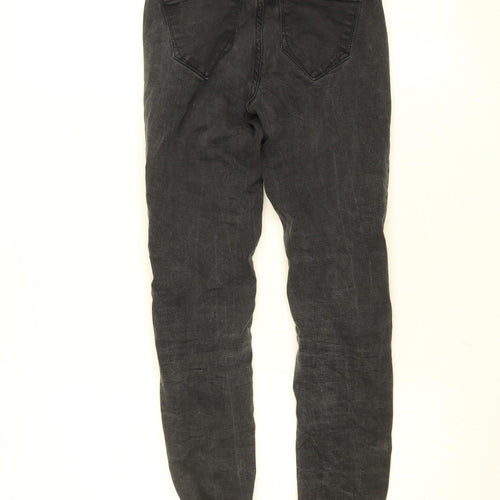 River Island Women’s Black Molly Lace-Up Skinny Jeans Size 8