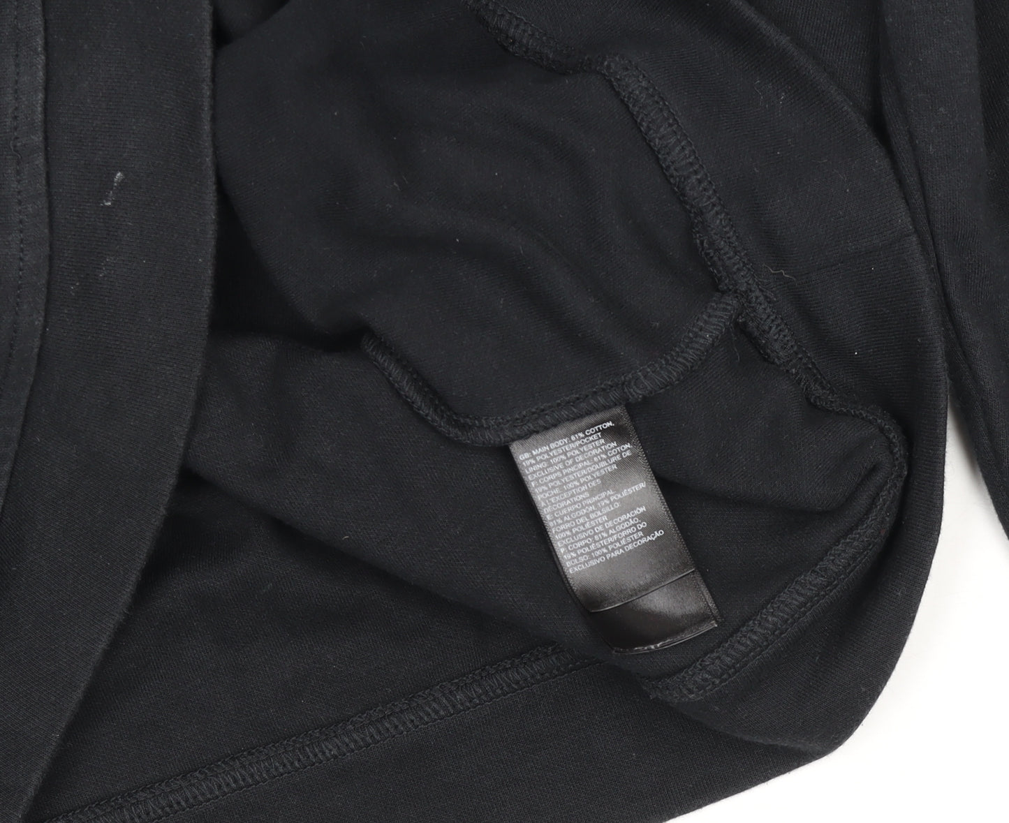 The North Face Black Cotton Crew Neck Sweatshirt Boys L