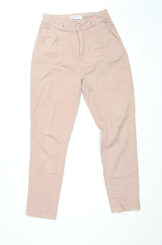 Primark Women’s Beige Straight Fit Denim Jeans Size 8 Regular