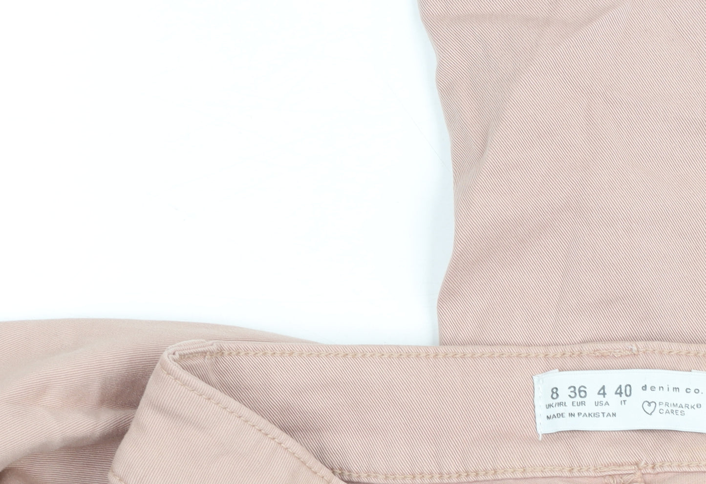 Primark Women’s Beige Straight Fit Denim Jeans Size 8 Regular