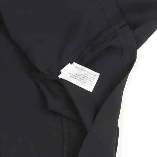 Merona Women Black Sleeveless Pleated Chiffon Blouse Size S