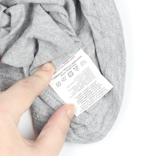 Bench Men's Grey Cotton Blend Logo T-Shirt Size L