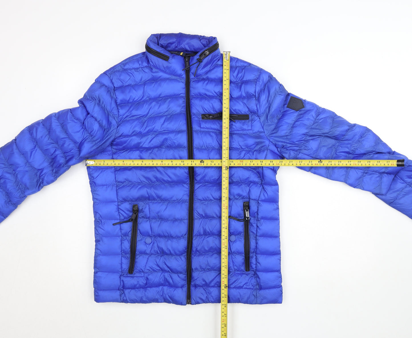 XV Kings Men's Blue Regular Fit Puffer Jacket Size M