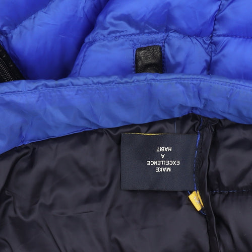 XV Kings Men's Blue Regular Fit Puffer Jacket Size M