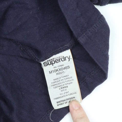 Superdry Men's Blue Vintage Graphic Crew Neck T-Shirt Size S