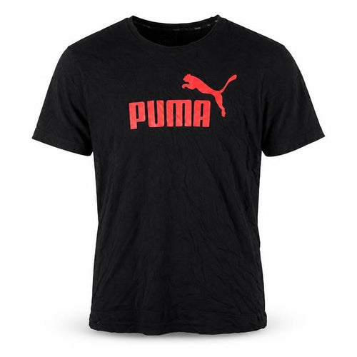 Puma Men's Black Short Sleeve Crew Neck Sports Cotton T-Shirt S