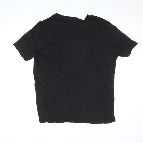 Puma Men's Black Short Sleeve Crew Neck Sports Cotton T-Shirt S