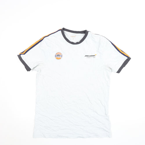 McLaren Men’s White Short Sleeve Racing T-Shirt M