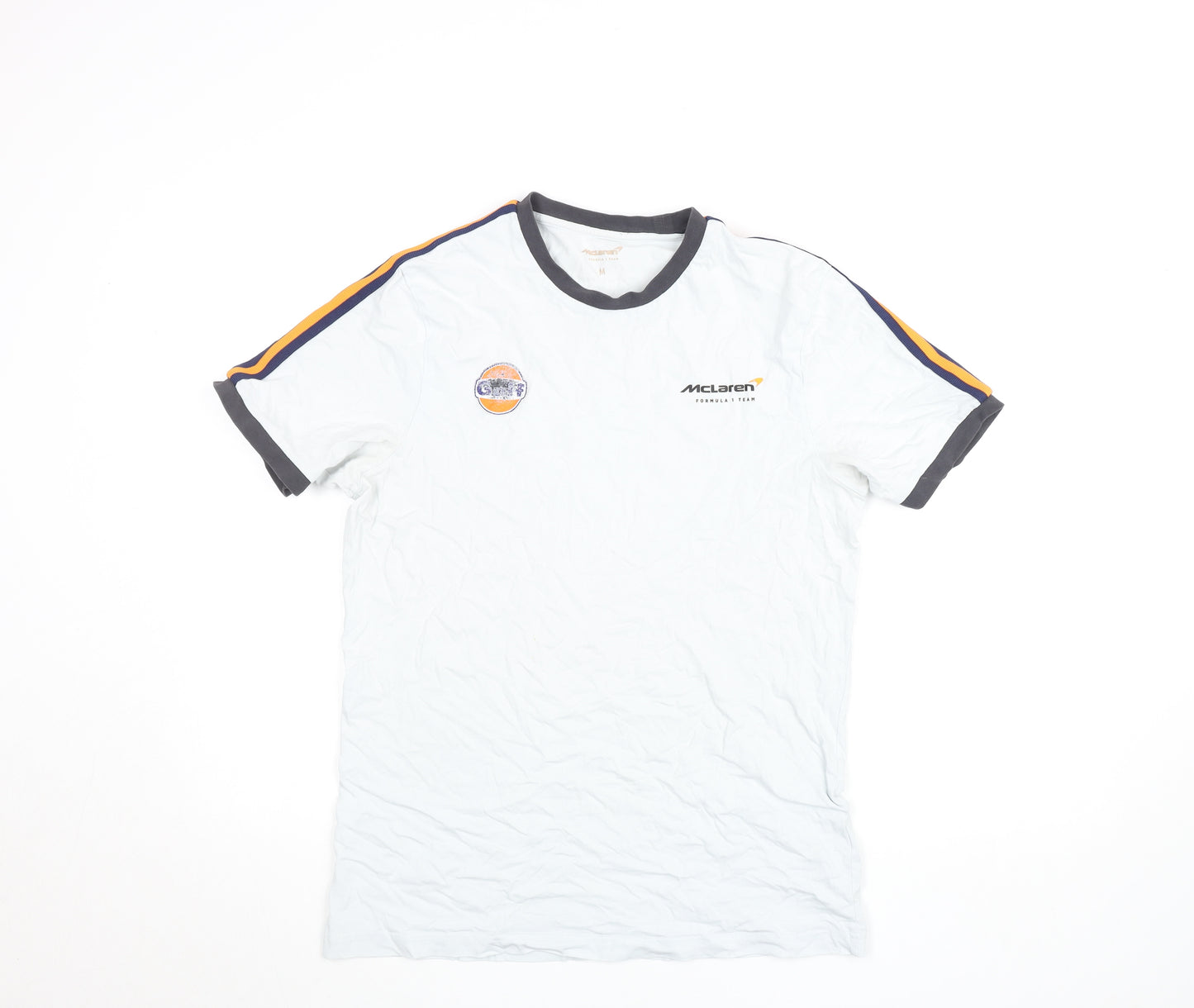 McLaren Men’s White Short Sleeve Racing T-Shirt M