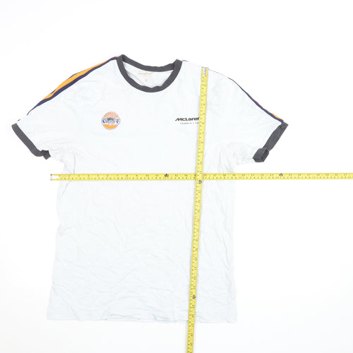 McLaren Men’s White Short Sleeve Racing T-Shirt M