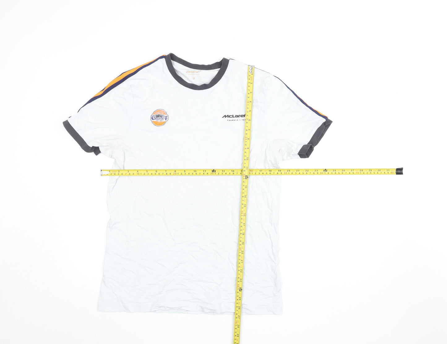 McLaren Men’s White Short Sleeve Racing T-Shirt M