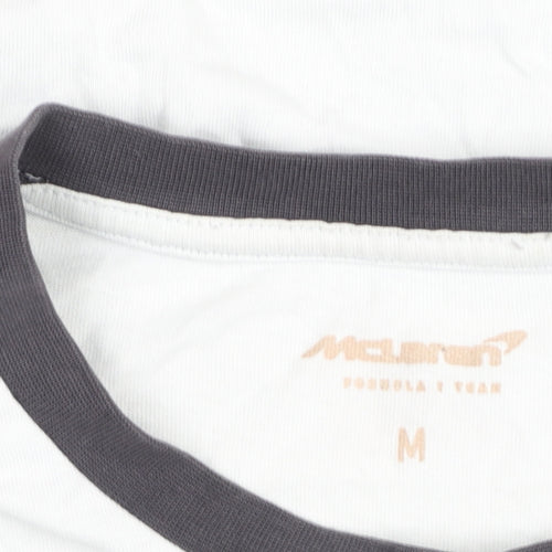 McLaren Men’s White Short Sleeve Racing T-Shirt M