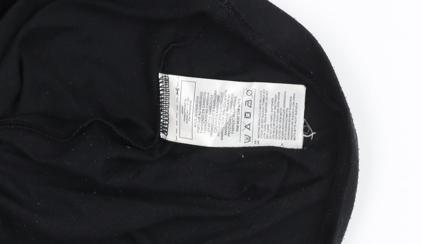 Adidas Men's Black Logo Sports T-Shirt L Regular Fit