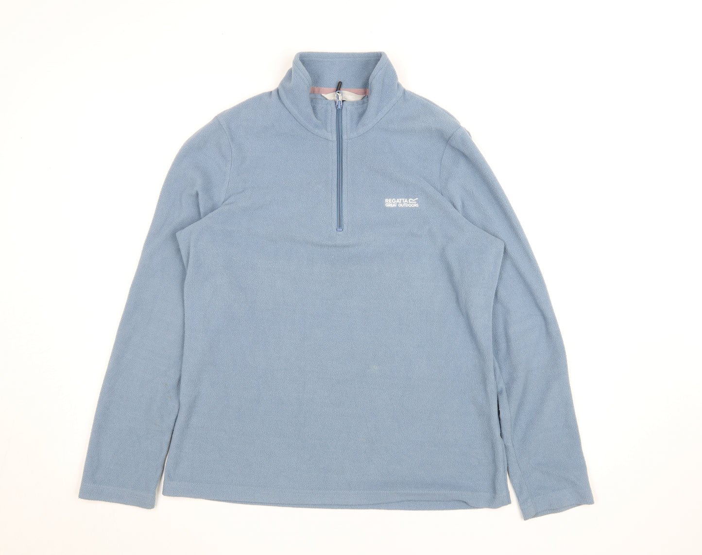 Regatta Women Blue Fleece Half Zip Outdoor Jumper UK 12