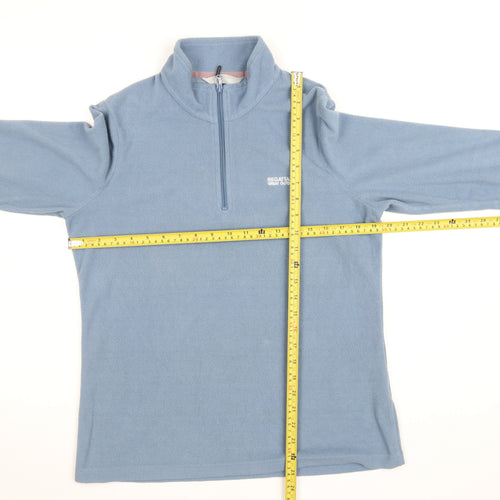 Regatta Women Blue Fleece Half Zip Outdoor Jumper UK 12