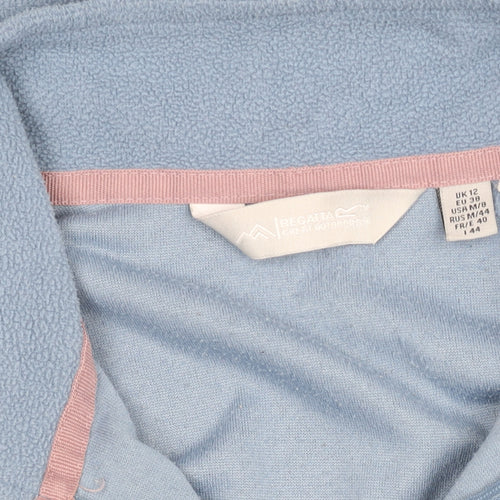 Regatta Women Blue Fleece Half Zip Outdoor Jumper UK 12