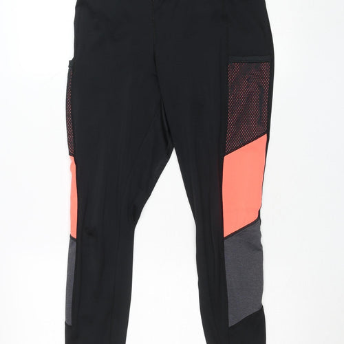 Sondico Women's Black Colourblock Sports Leggings Size 12