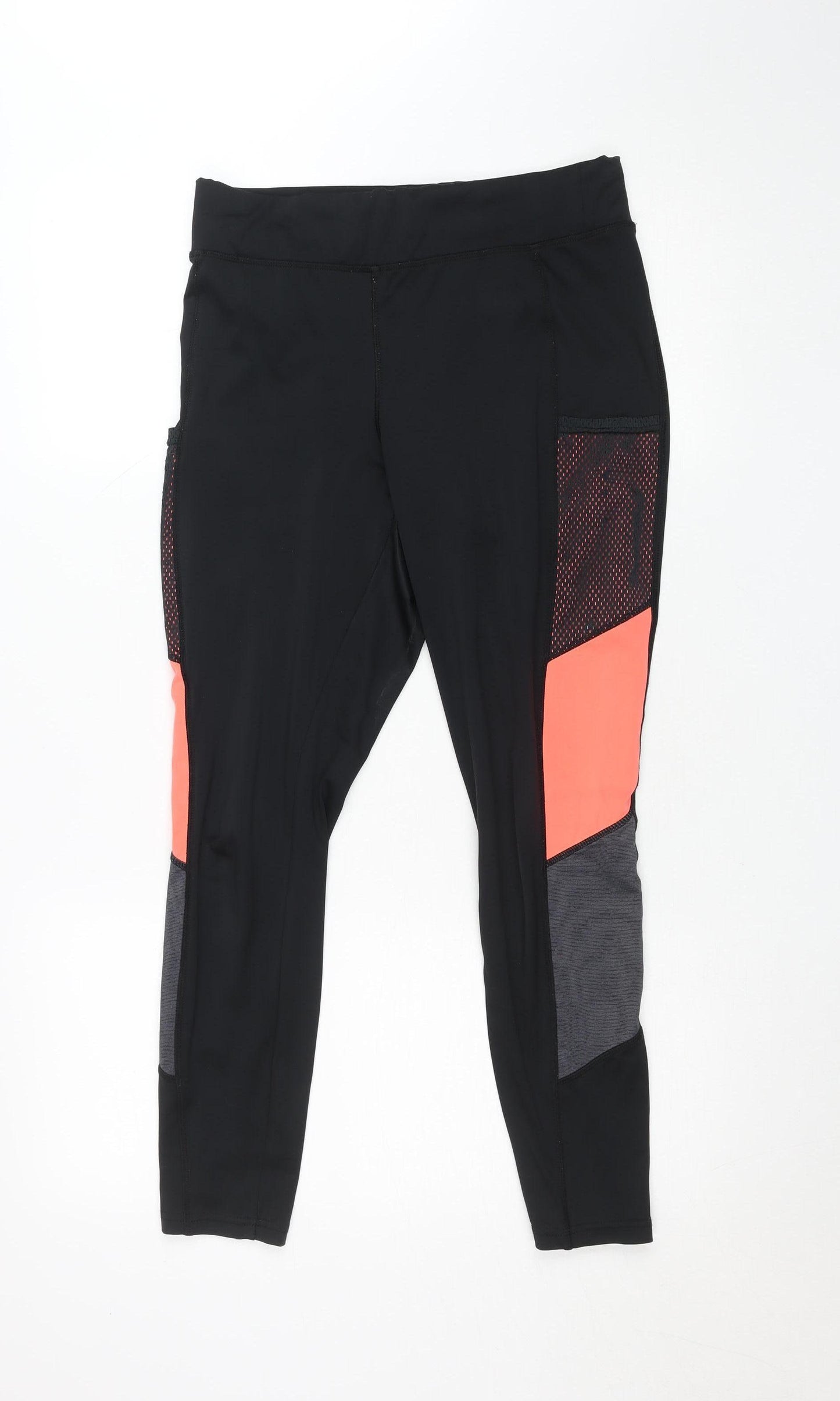 Sondico Women's Black Colourblock Sports Leggings Size 12