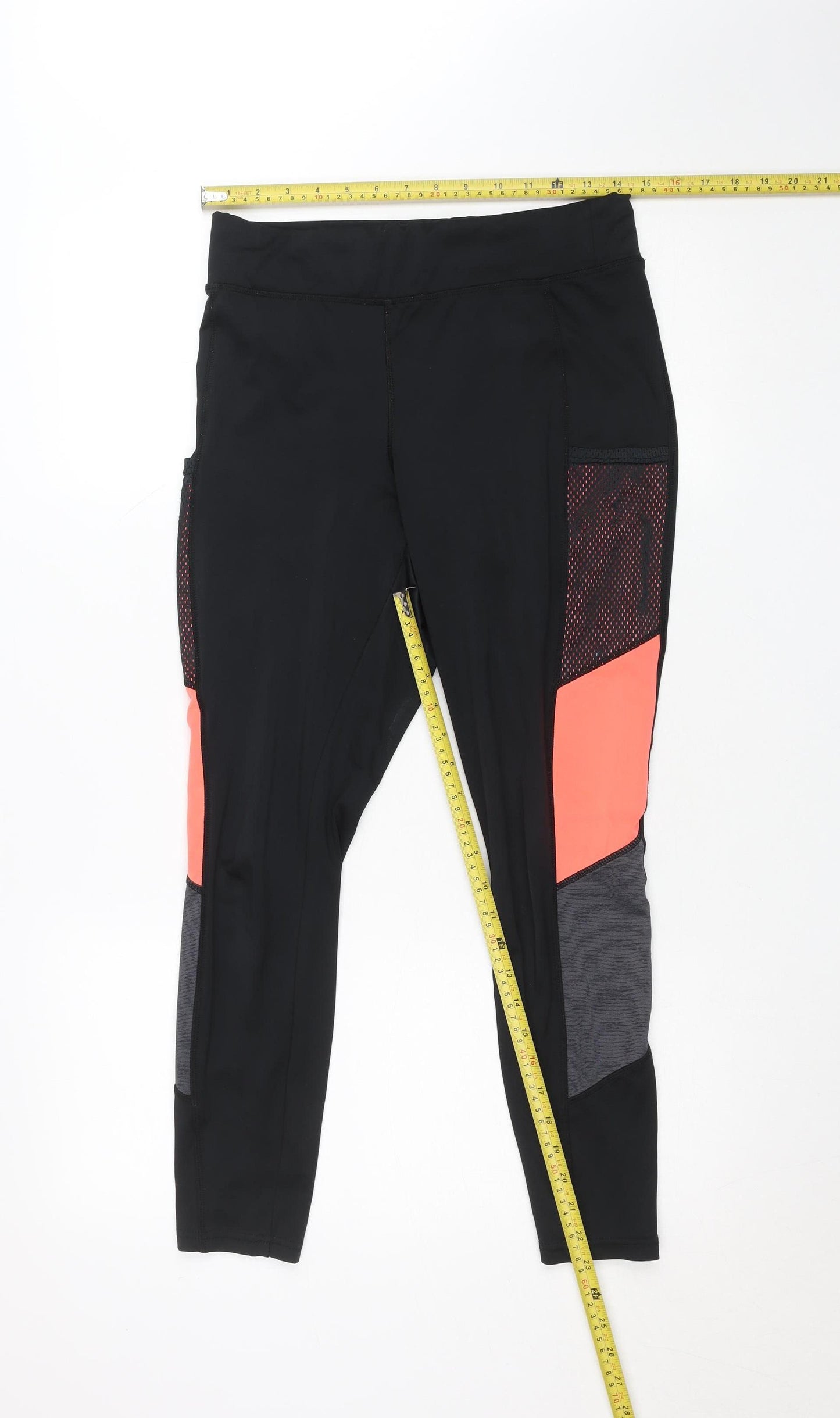 Sondico Women's Black Colourblock Sports Leggings Size 12